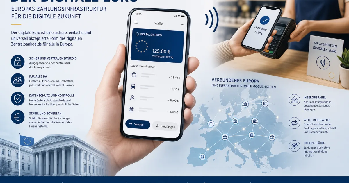 Digitaler Euro: Europas Wallet-Pläne machen Bezahlen zur Infrastrukturfrage