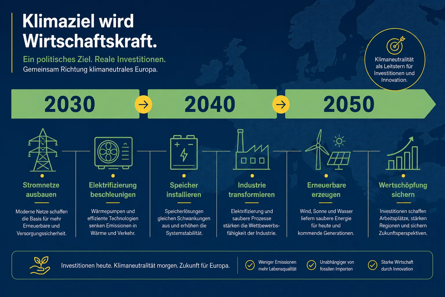 Infografik EU-Klimaziel 2040