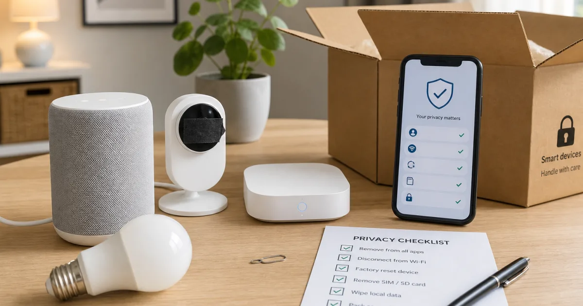 Smart-Home-Geräte vor dem Verkauf löschen: Cloud-Konto, Zuhause-Zuordnung und Standortdaten sicher entfernen