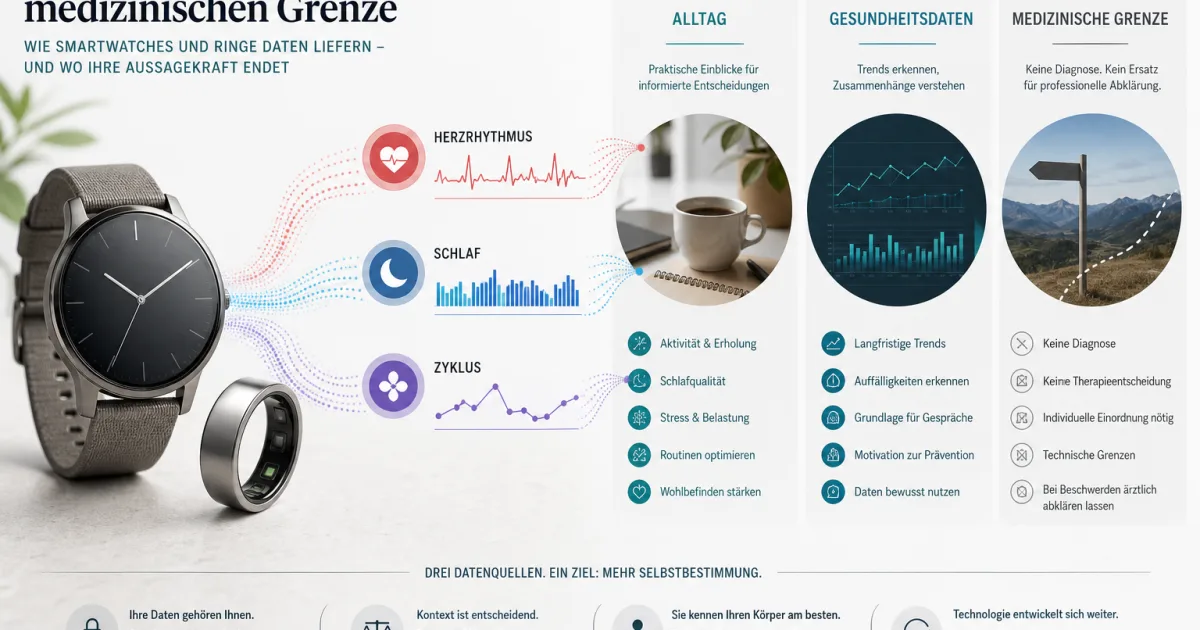 Gesundheits-Wearables: Wann Ringe und Uhren medizinisch werden