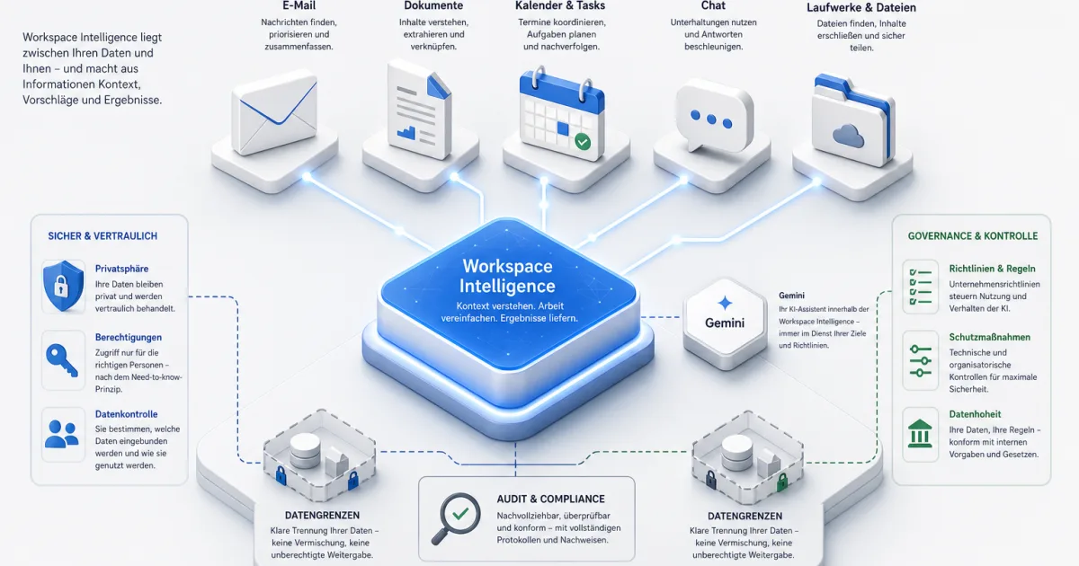 Google Workspace Intelligence: Wie KI zur Arbeitsebene in Gmail, Docs und Drive wird