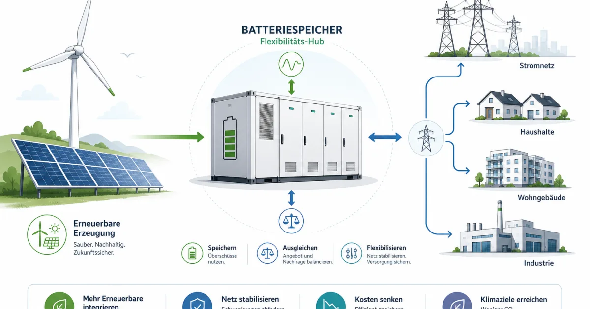 Innovationsausschreibung 2026: Warum Speicher für Erneuerbare jetzt wichtiger werden