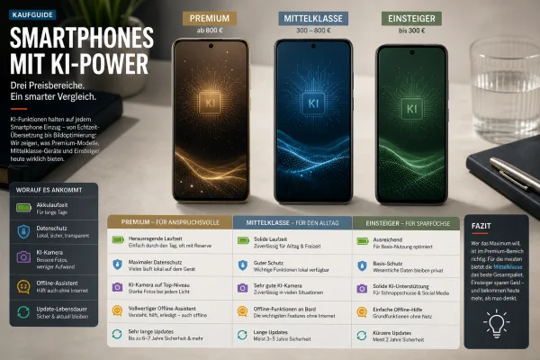 KI-Smartphones werden guenstiger: Was sich beim Handykauf aendert