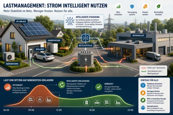 Lastmanagement: Wie flexibler Stromverbrauch das Netz entlastet