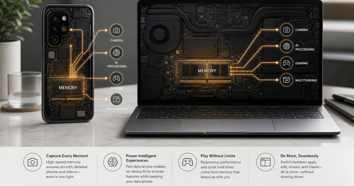LPDDR6 macht künftige Handys und KI-Laptops schneller