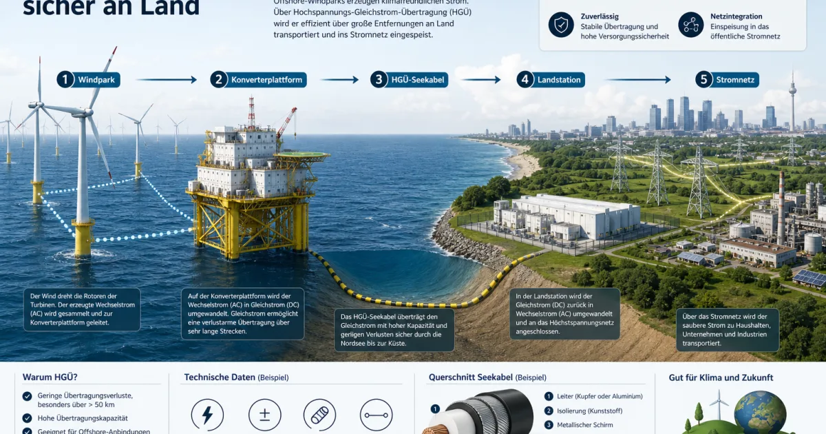 Offshore-Netzanbindung: Warum Windparks auf See ohne Konverterplattformen nicht beim Verbraucher ankommen