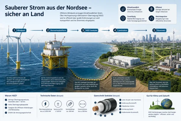 Offshore-Netzanbindung: Warum Windparks auf See ohne Konverterplattformen nicht beim Verbraucher ankommen