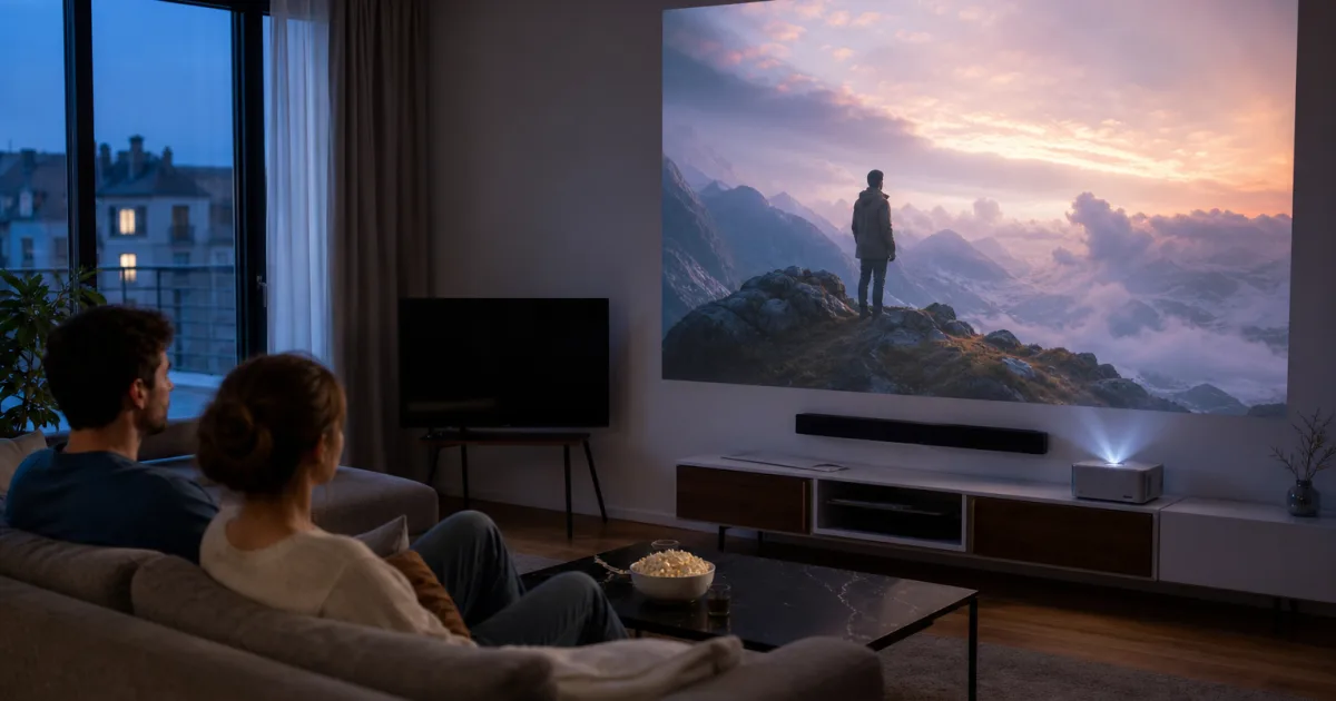 Projektor statt Fernseher: Wann Beamer im Wohnzimmer überzeugen
