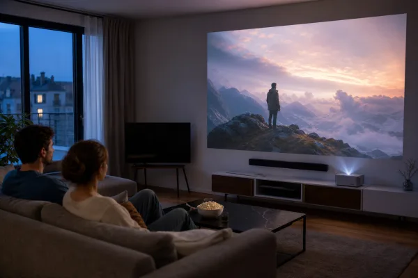 Projektor statt Fernseher: Wann Beamer im Wohnzimmer überzeugen