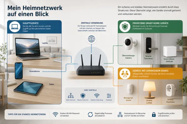 Smart Home sicher ordnen: Welche Geräte ins eigene Netz gehören