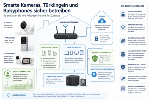 Smarte Kameras sicher betreiben: Welche Einstellungen wirklich zählen