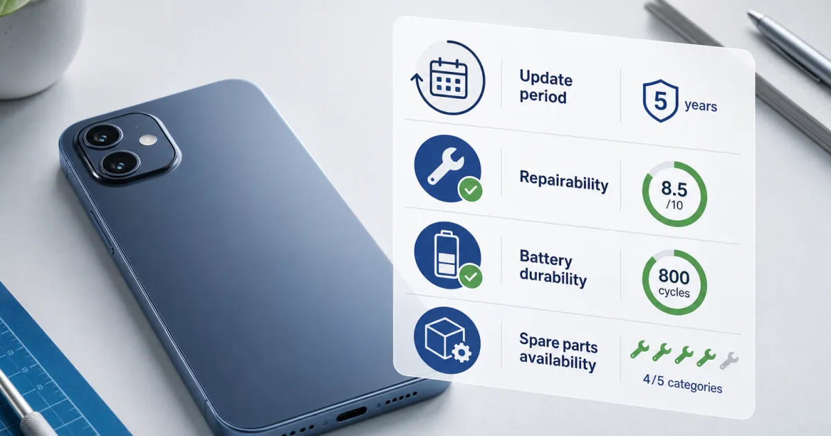 Smartphone-Updates und Reparierbarkeit: Was das EU-Label beim Handykauf wirklich verrät