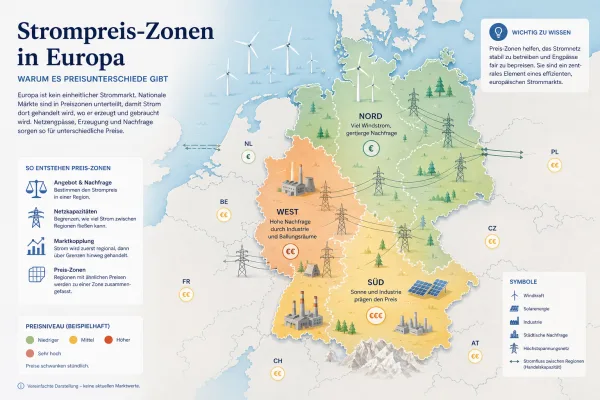 Strompreiszonen: Was regionale Preise für Deutschland ändern