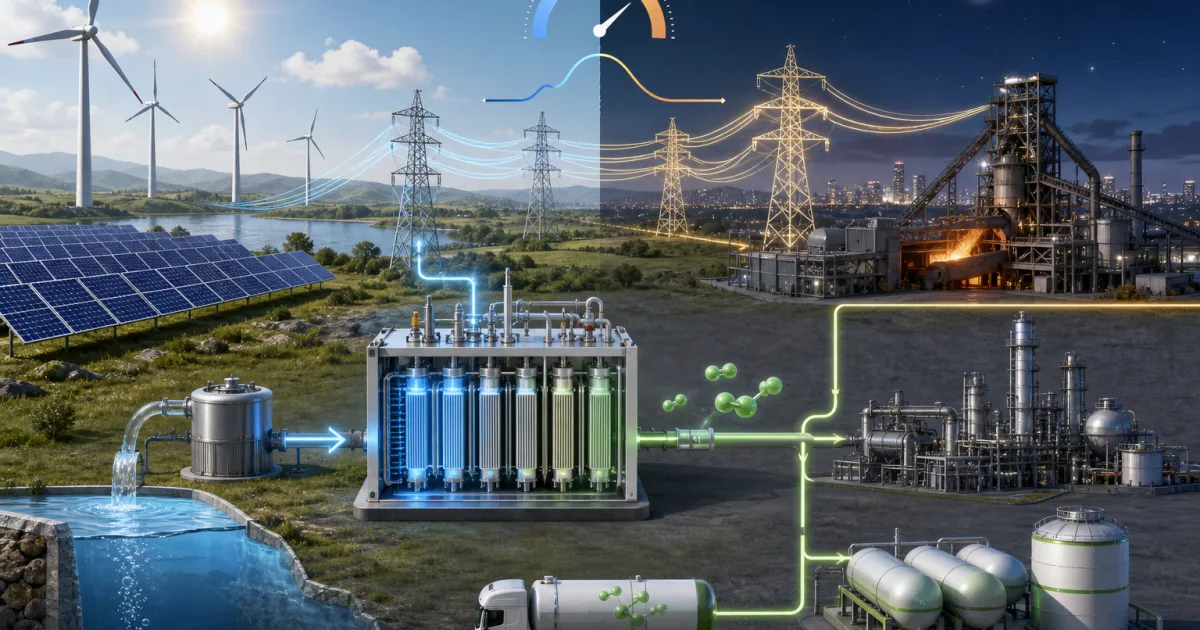 Elektrolyseur: Warum Wasserstoff zur Stromnetz-Frage wird