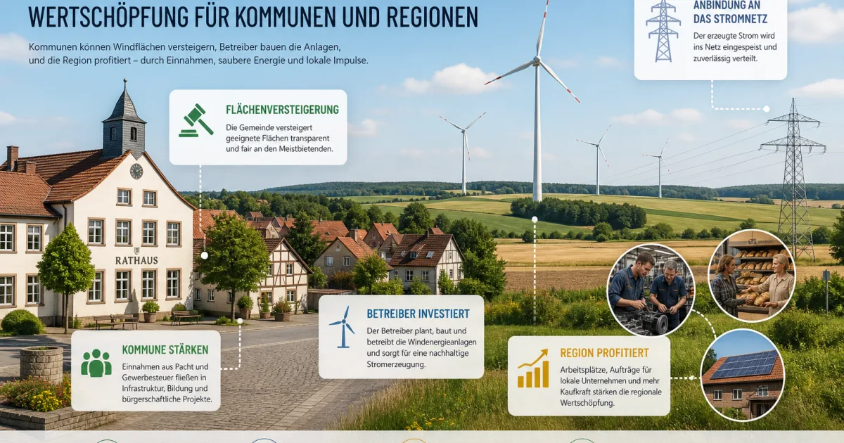 Wind-Ausschreibungen werden zum Standortfaktor für Gemeinden