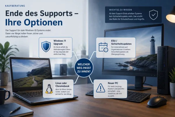 Windows 10 nach Support-Ende: Welche Optionen in Deutschland wirklich sicher sind