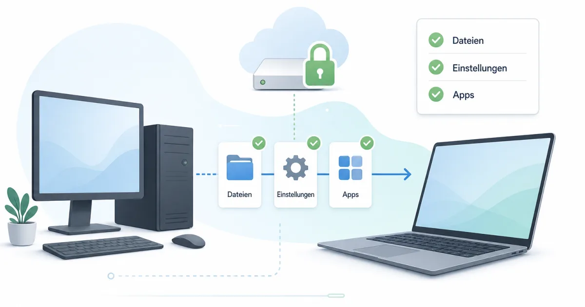 Windows Backup richtig einrichten: Apps, Einstellungen und Dateien beim PC-Wechsel mitnehmen