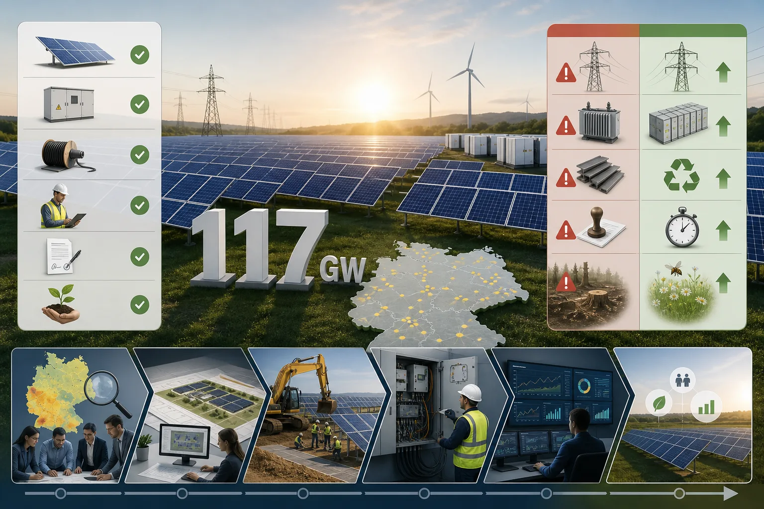 117 Gigawatt Solar: 117 Gigawatt Solar: Praxis-Checkliste mit Risiken und nächsten Schritten.