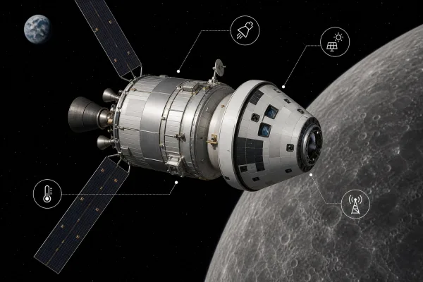 Artemis II: Europas Technik fliegt mit zum Mond
