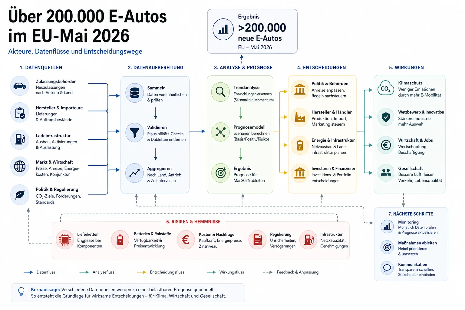 Über 200.000 E-Autos im EU-Mai 2026: Überblick über Akteure und Zusammenhänge.