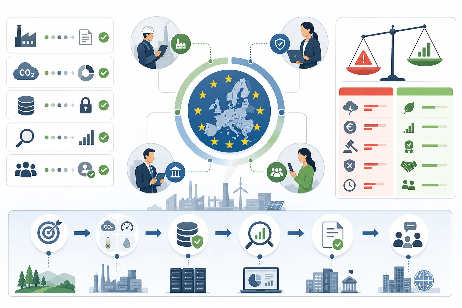 CountEmissionsEU ist in Kraft: CountEmissionsEU ist in Kraft: Praxis-Checkliste mit Risiken und nächsten Schritten.