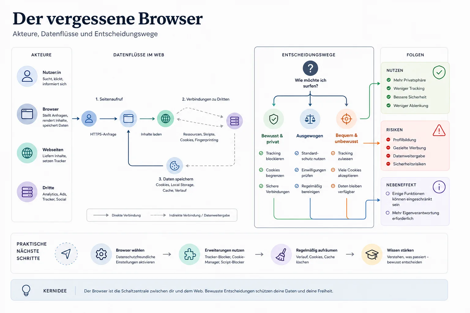 Der vergessene Browser: Überblick über Akteure und Zusammenhänge.