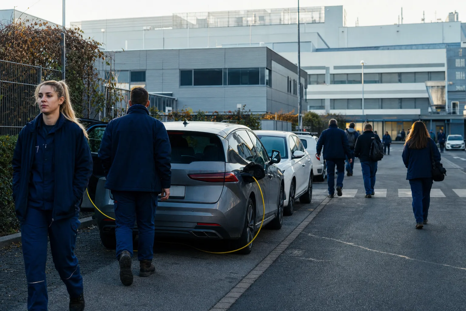 E-Auto-Wende in Europa: redaktionelle Fotoszene zum Artikel mit den wichtigsten Auswirkungen.