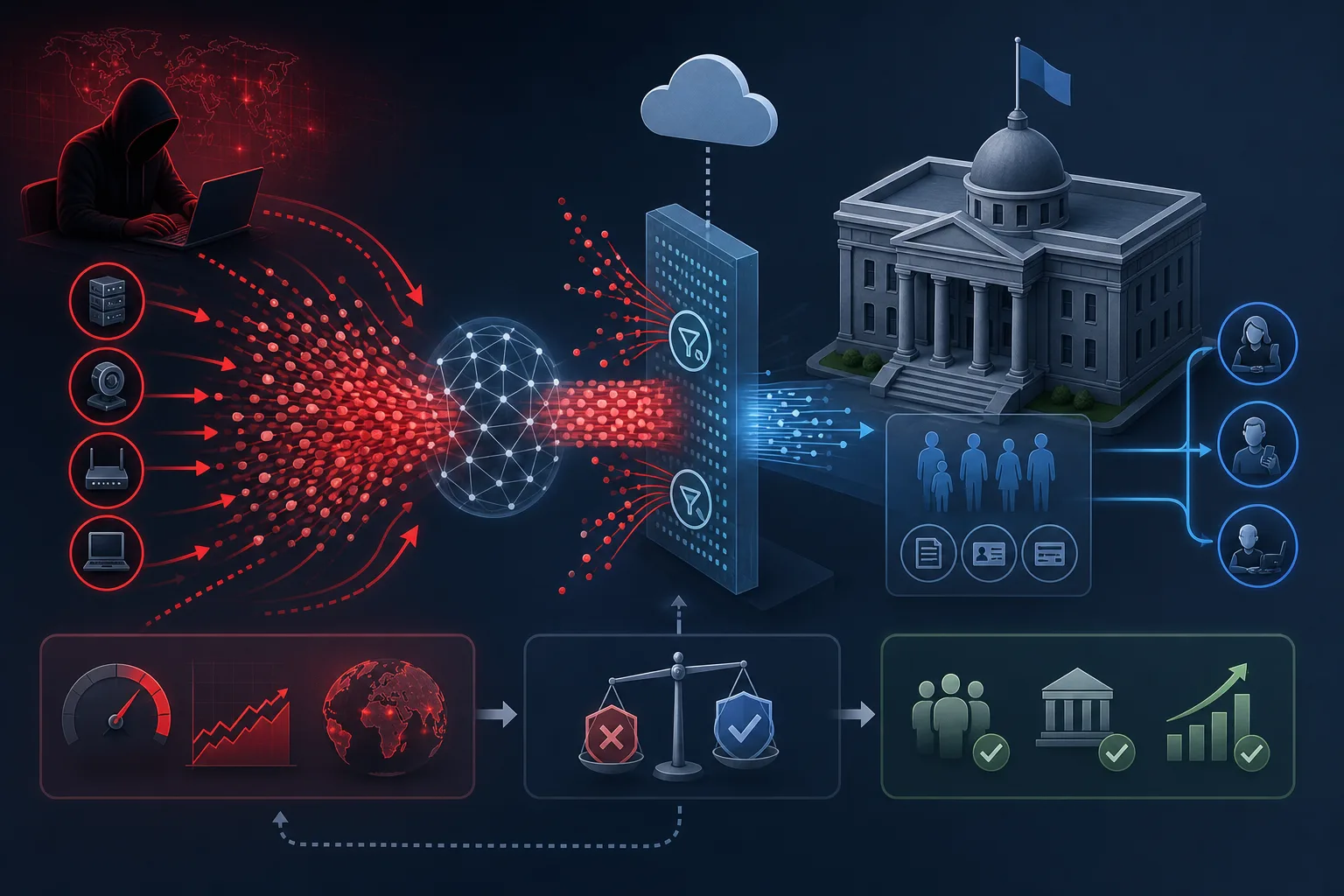 ENISA warnt vor DDoS-Druck auf Behörden: ENISA warnt vor DDoS-Druck auf Behörden: Überblick über Akteure und Zusammenhänge.