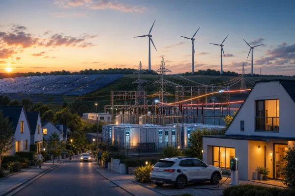 Erneuerbaren-Zubau 2025: Warum Gigawatt ohne Netz und Speicher nicht reichen