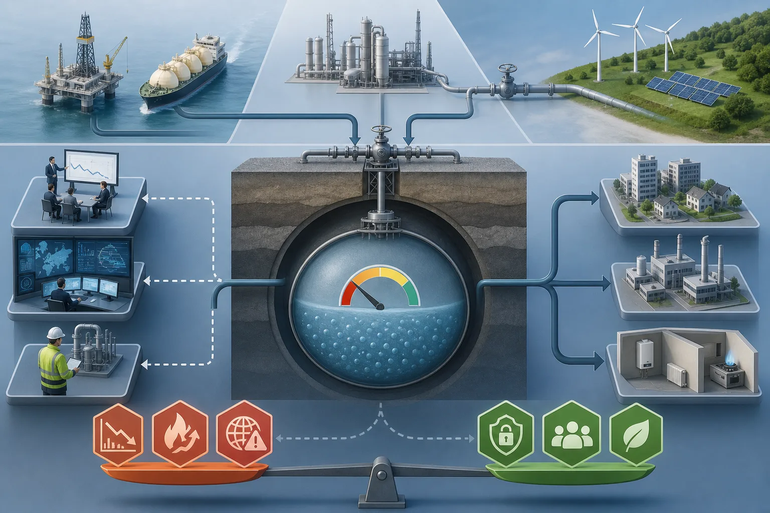 Gasspeicher unter Durchschnitt: Gasspeicher unter Durchschnitt: Überblick über Akteure und Zusammenhänge.