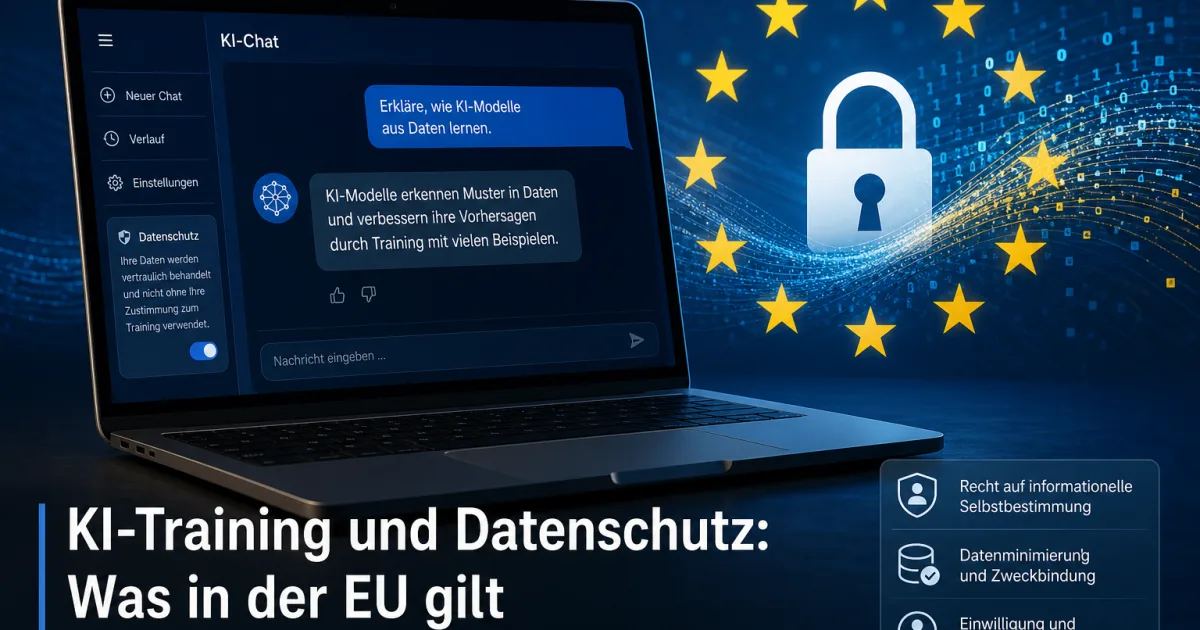 EU will KI-Regeln lockern: Was das Training mit Nutzerdaten für Sie bedeutet
