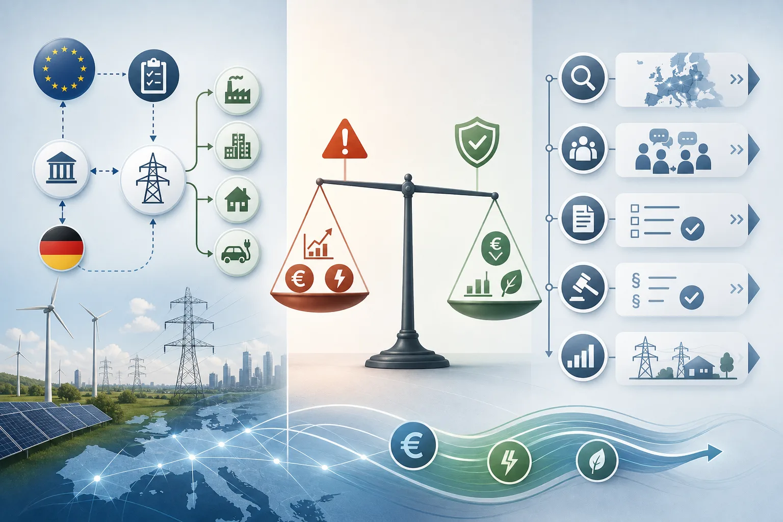 EU plant günstigeren Strom, Bundesnetzagentur diskutiert Netzentgelte: EU plant günstigeren Strom, Bundesnetzagentur diskutiert Netzentgelte: Praxis-Checkliste mit Risiken und nächsten Schritten.