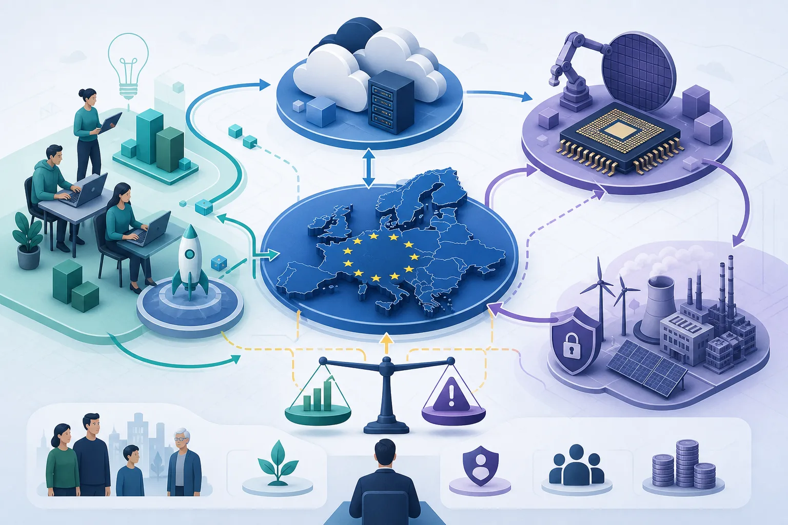 Europas Startups, Cloud und Chips: Europas Startups, Cloud und Chips: Überblick über Akteure und Zusammenhänge.