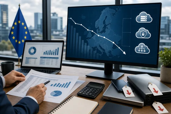 Eurozone schrumpft: Folgen für IT-Projekte und Gerätepreise