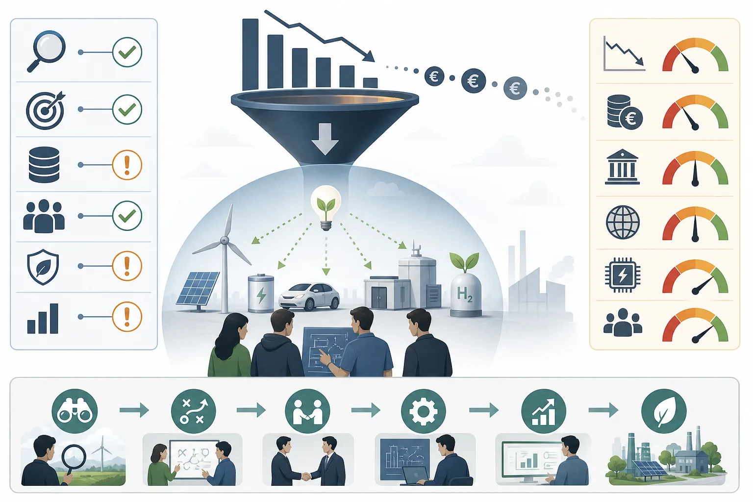 IEA meldet weniger Kapital für Energie-Start-ups: IEA meldet weniger Kapital für Energie-Start-ups: Praxis-Checkliste mit Risiken und nächsten Schritten.