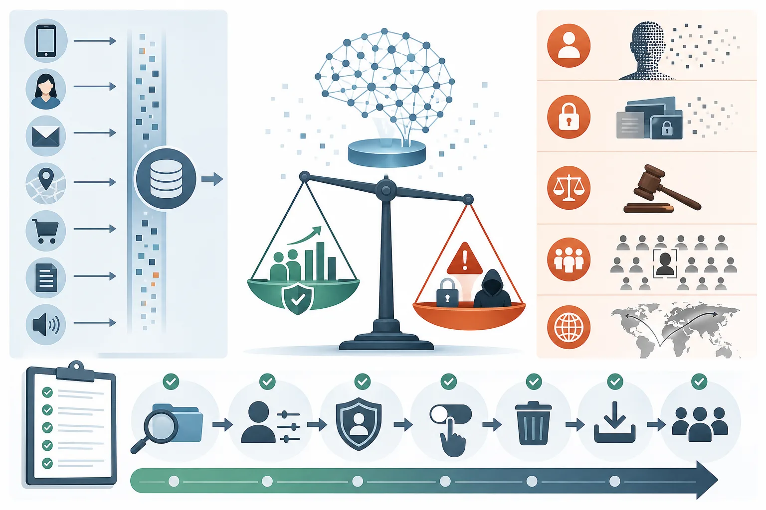 KI-Training mit persönlichen Daten: KI-Training mit persönlichen Daten: Praxis-Checkliste mit Risiken und nächsten Schritten.