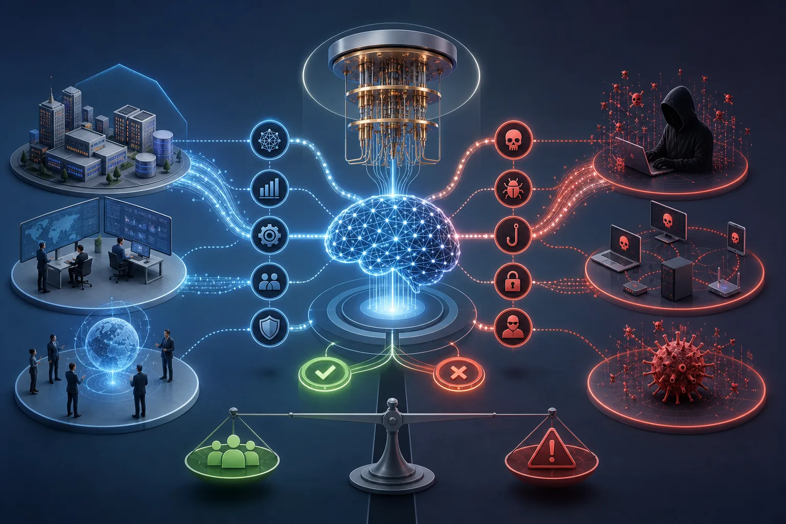 KI und Quantencomputing in der Cyberabwehr: KI und Quantencomputing in der Cyberabwehr: Überblick über Akteure und Zusammenhänge.