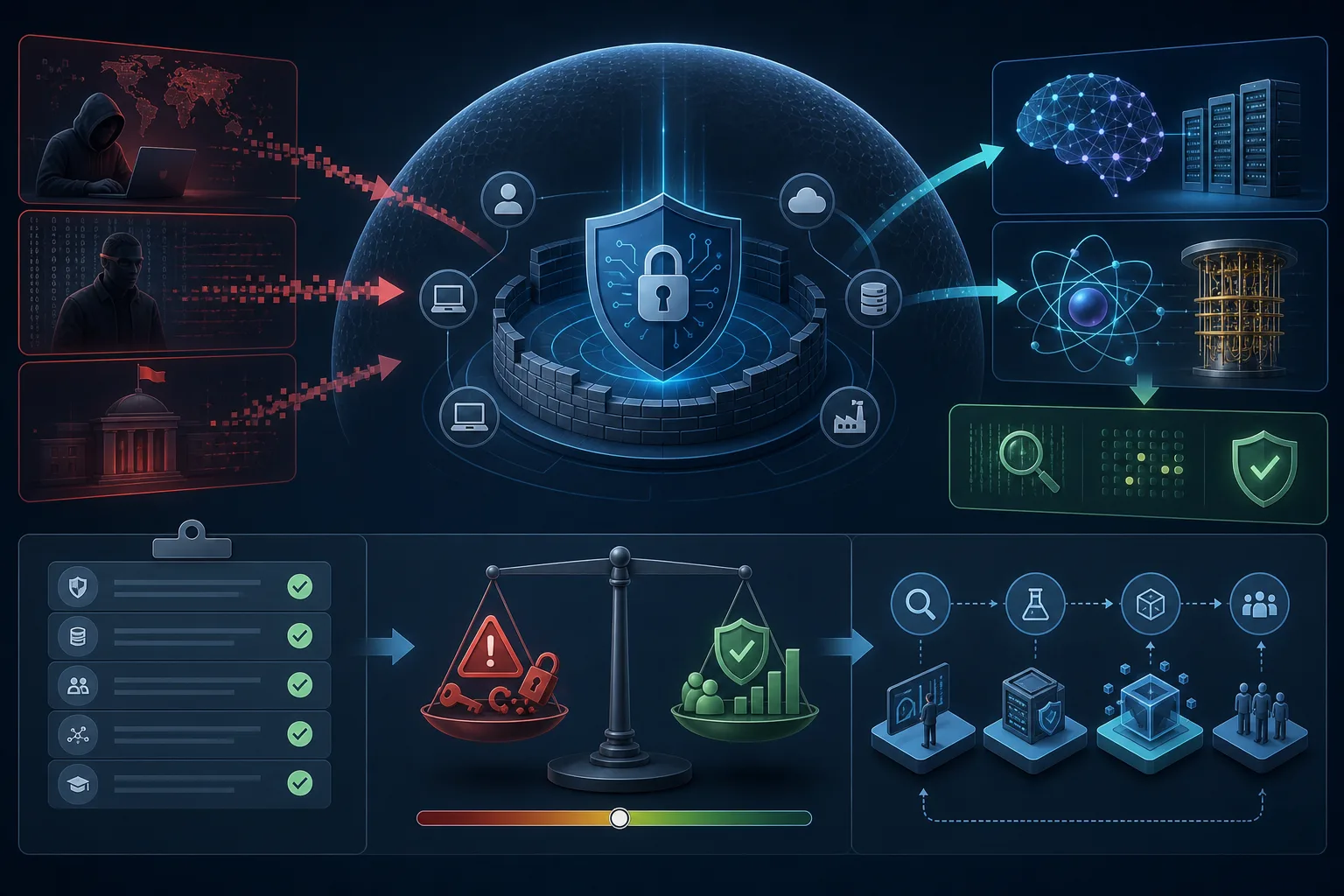 KI und Quantencomputing in der Cyberabwehr: KI und Quantencomputing in der Cyberabwehr: Praxis-Checkliste mit Risiken und nächsten Schritten.