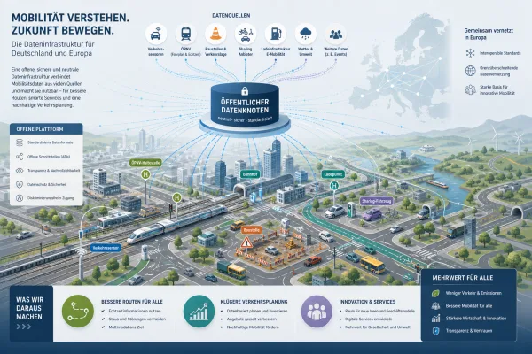 Mobilitätsdaten: Ohne Echtzeitdaten fahren Apps und Städte blind