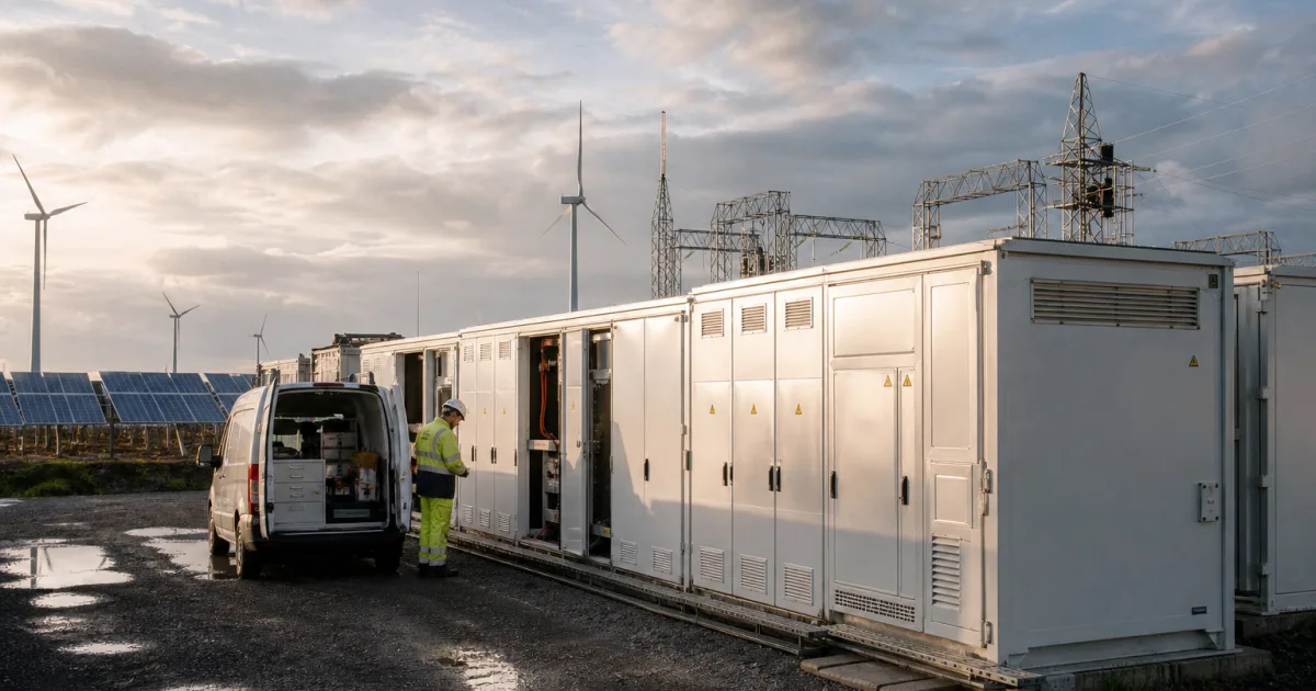 Netzspeicher erklärt: Was große Batterien im Stromnetz wirklich leisten