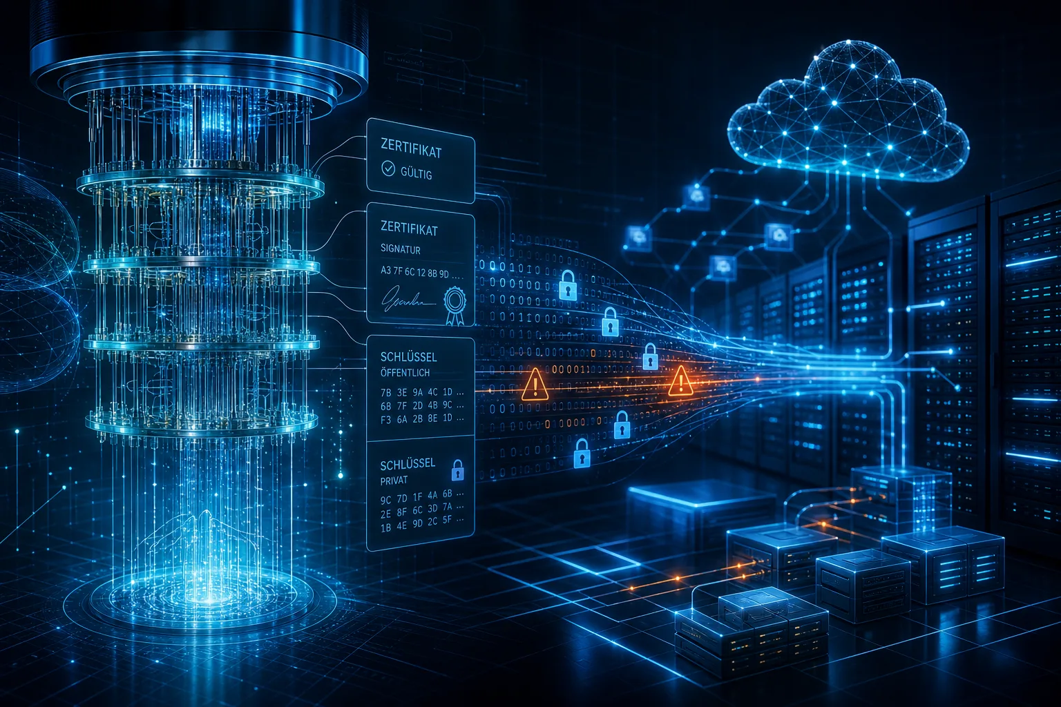 aktuelle Technikentwicklung: redaktionelle Visualisierung mit Datenflüssen, Risiken und Unternehmensprozessen