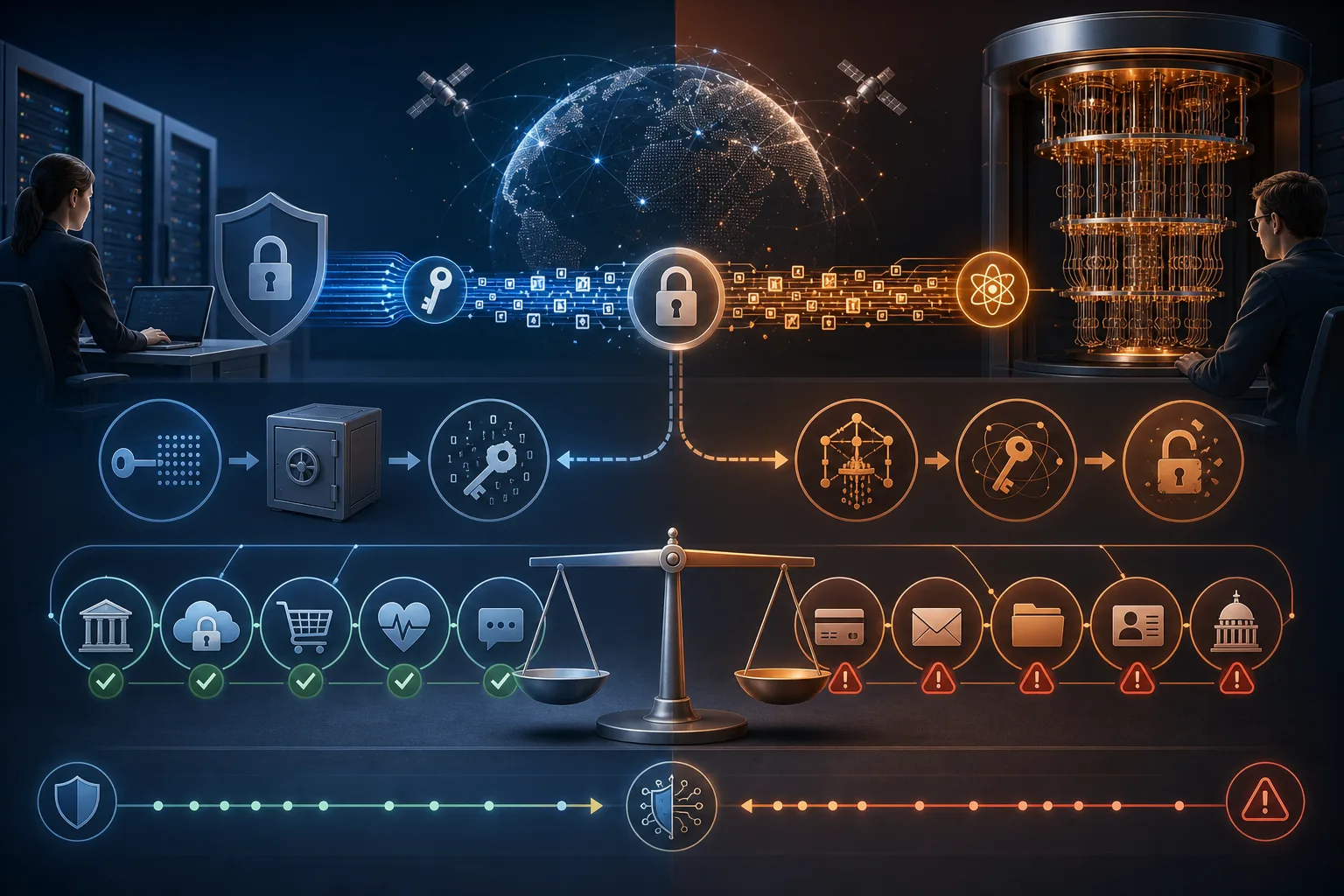 Quantencomputer und Verschlüsselung: Quantencomputer und Verschlüsselung: Überblick über Akteure und Zusammenhänge.