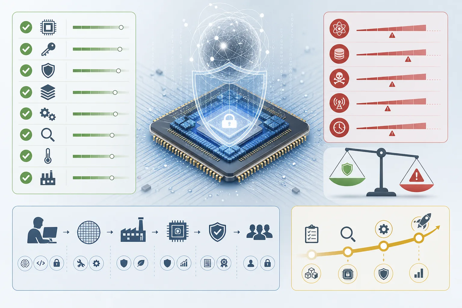 Quantum-Secure SoC: Quantum-Secure SoC: Praxis-Checkliste mit Risiken und nächsten Schritten.