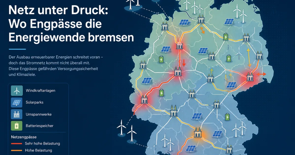 Reiches Netz-Regeln: Warum der Erneuerbaren-Ausbau jetzt an Standortfragen hängt