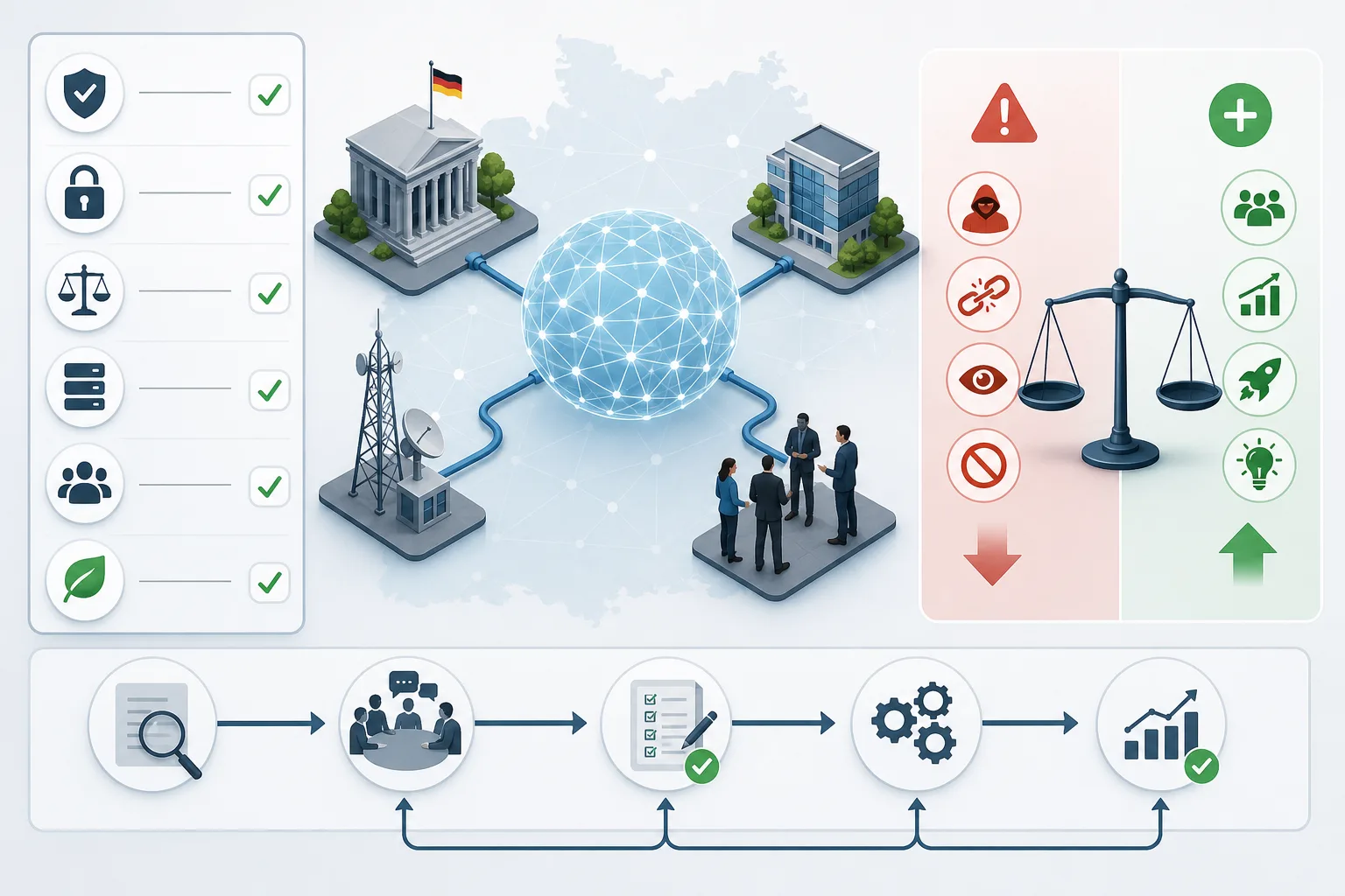 Reiches Netz-Regeln: Reiches Netz-Regeln: Praxis-Checkliste mit Risiken und nächsten Schritten.
