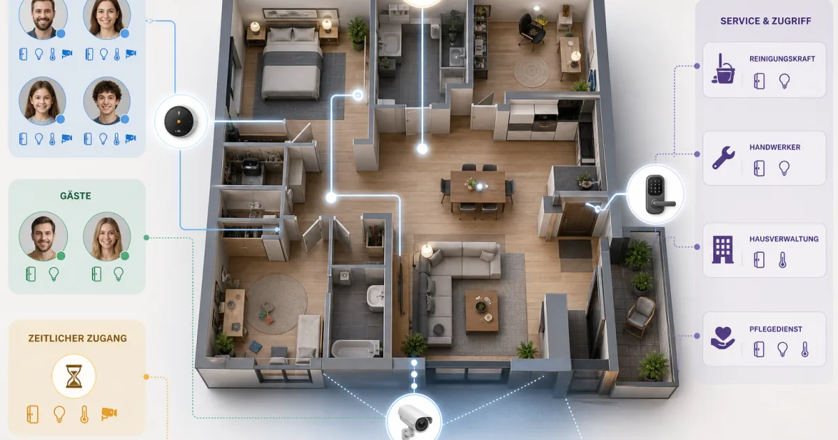 Smart-Home-Zugriff teilen: Wer was steuern darf