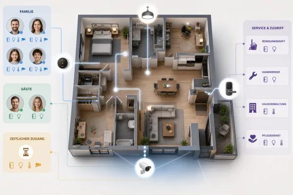 Smart-Home-Zugriff teilen: Wer was steuern darf