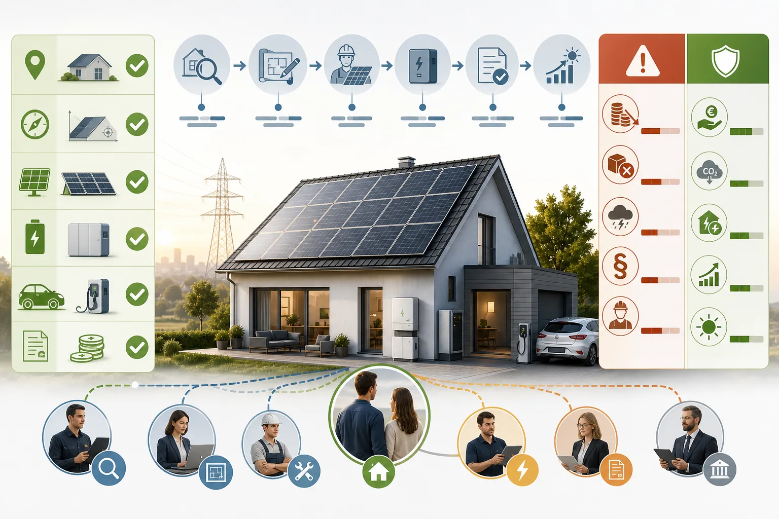 Solar-Ausbau 2025: Solar-Ausbau 2025: Praxis-Checkliste mit Risiken und nächsten Schritten.