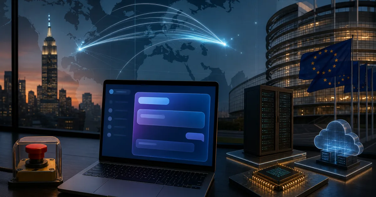 US-KI-Bremse zeigt Europas Risiko: Wer kontrolliert Cloud, Chips und Modelle?