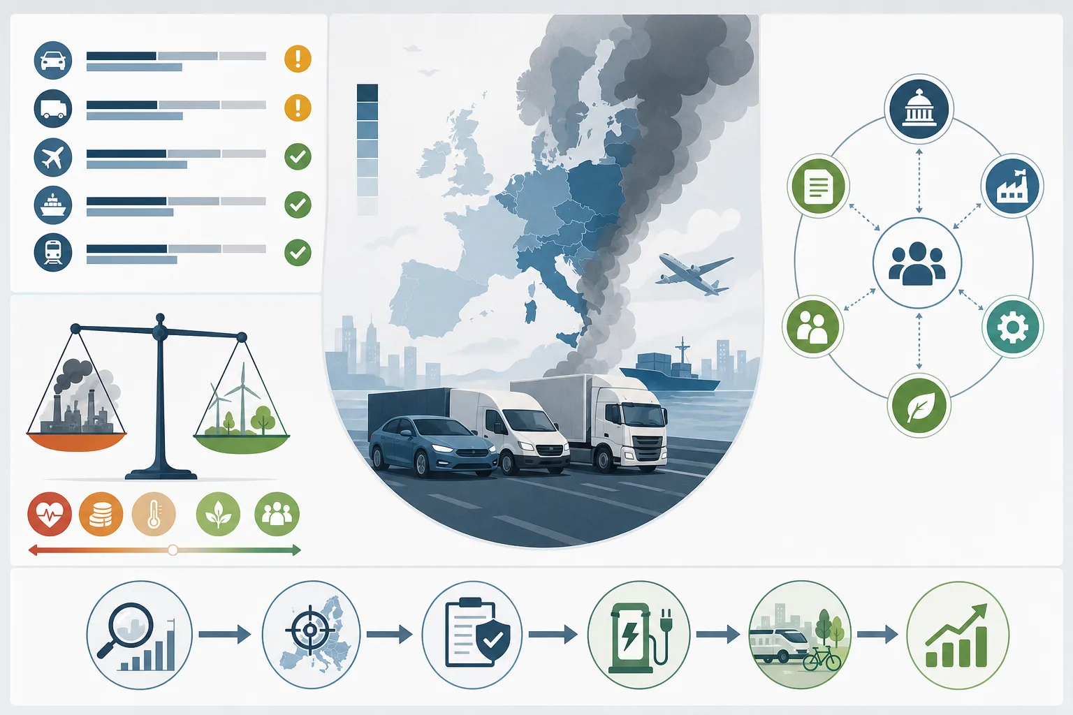 Verkehrsemissionen in Europa: Verkehrsemissionen in Europa: Praxis-Checkliste mit Risiken und nächsten Schritten.